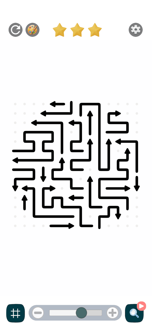 Paper arrow puzzle skin