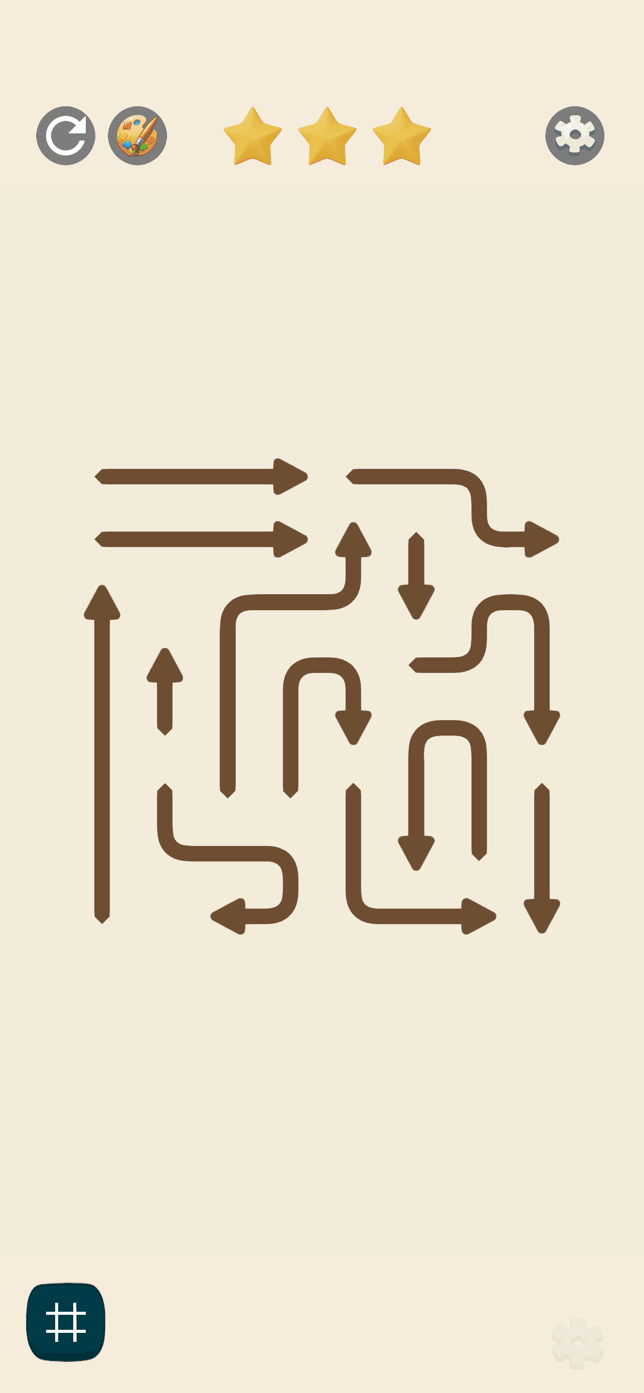 Arrow Jam Go lofi mode on iPhone