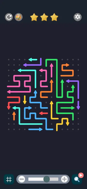 Neon arrow puzzle skin